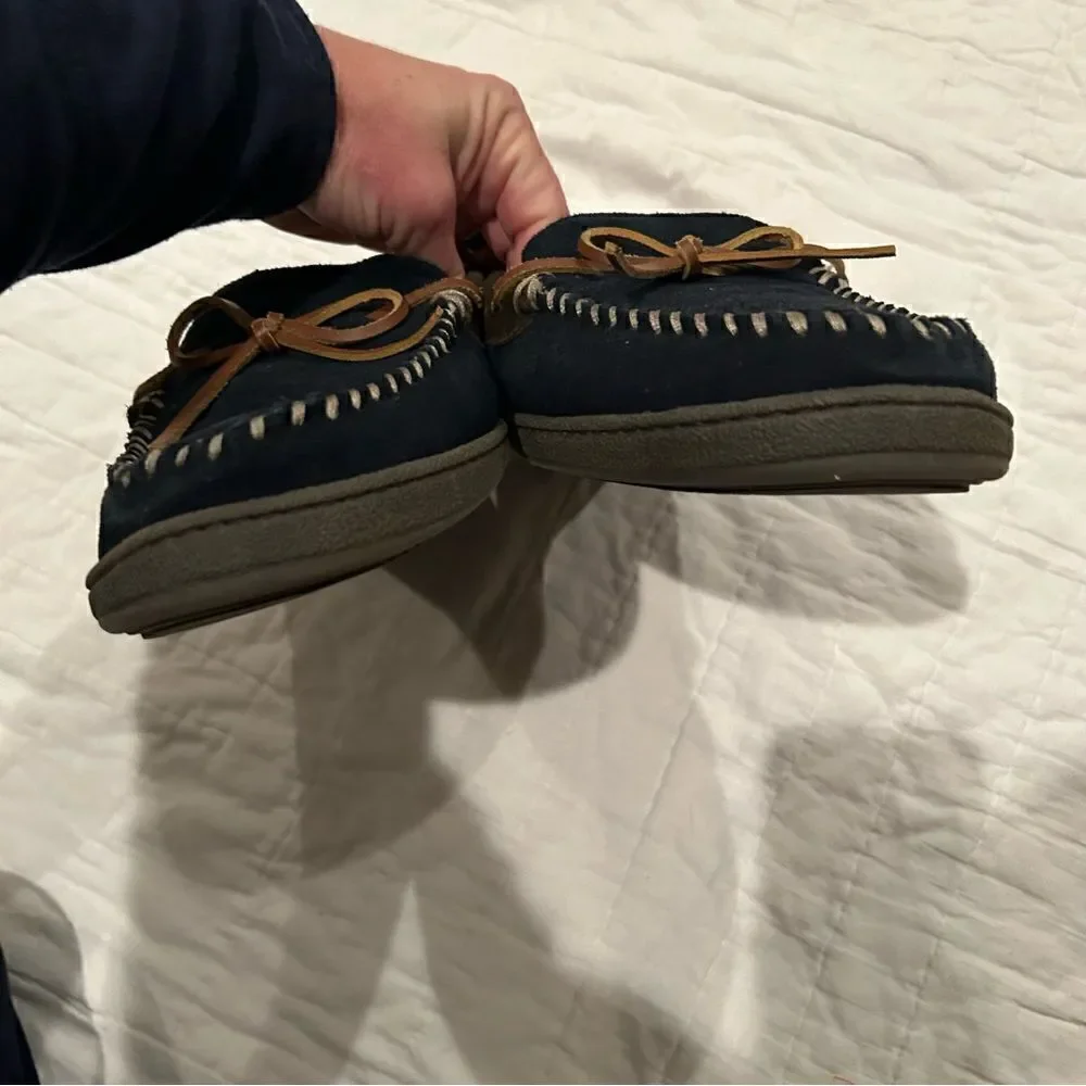 Clark’s men Sherman slippers EUC size 10 suede upper rubber bottoms